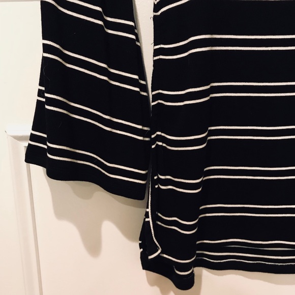 Striped Free People bell sleeved blouse - Picture 4 of 5